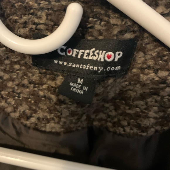 Brown tweed coat with removable faux fur hood - Picture 5 of 10